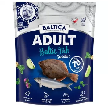BALTICA Excellent Sensitive Baltic Fish Small Breed Mono sausas šunų maistas 1kg