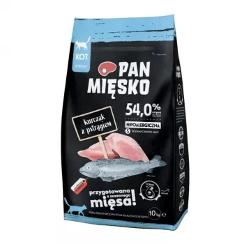 PMI Pan Mięsko Chicken with Trout S sausas kačių maistas - 10kg