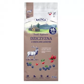 BA5 BALTICA Flavours of Regions elniena su miško uogomis sausas ėdalas mažų veislių šunims 3kg