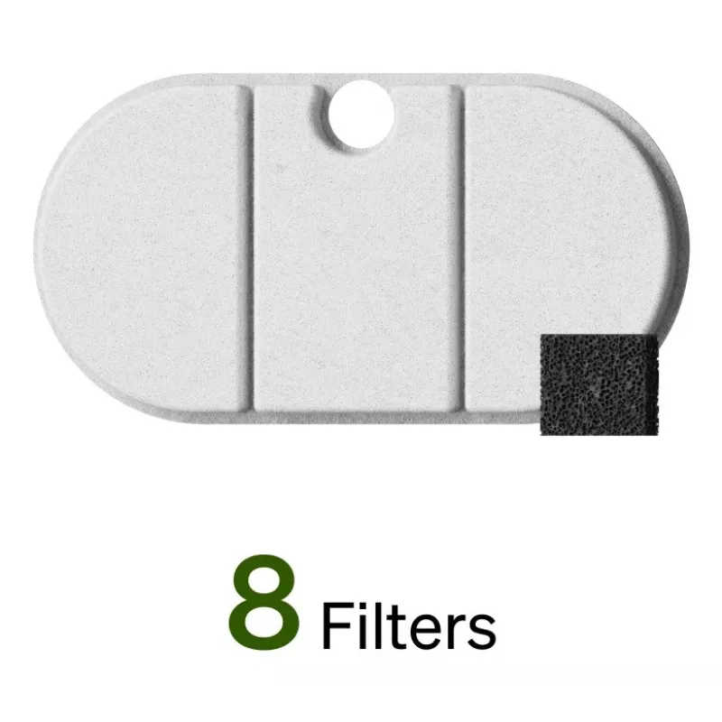 Petlibro Capsule atsarginiai filtrai 8 vnt. - 3 pakopų filtravimas Capsule fontanėliui