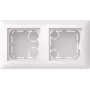 ABB Busch-balance SI 2-jų vietų paviršinio montavimo korpusas, aukšto profilio, Alpine White (RAL 9010) – IP20, IK05