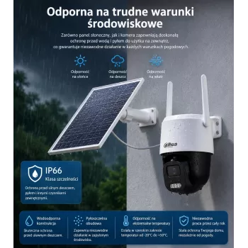 DAHUA BP5E 5MP saulės energija maitinama 4G LTE sukiojama apsaugos kamera su spalvotu naktiniu matymu