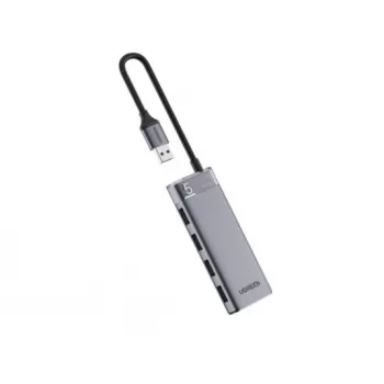 UGREEN USB-C Hub CM653 4 USB-A prievadai 5Gbps su 100W PD, kosminė pilka