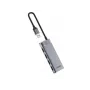 UGREEN USB-C Hub CM653 4 USB-A prievadai 5Gbps su 100W PD, kosminė pilka