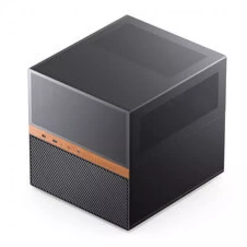 Jonsbo N6 NAS Cube korpusas, Micro-ATX, plienas/tinklelis, juodas