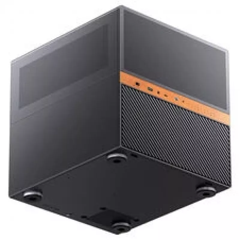 Jonsbo N6 NAS Cube korpusas, Micro-ATX, plienas/tinklelis, juodas