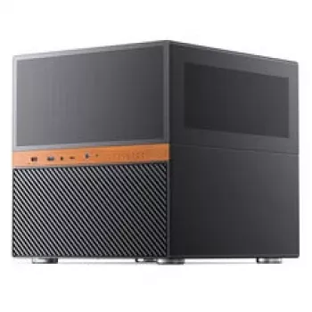 Jonsbo N6 NAS Cube korpusas, Micro-ATX, plienas/tinklelis, juodas