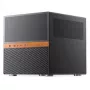 Jonsbo N6 NAS Cube korpusas, Micro-ATX, plienas/tinklelis, juodas