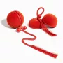 Cheerble WICKED BALL DUO2-VINTAGE RED išmanus interaktyvus žaislas augintiniams, 2 kamuoliukai, USB-C įkrovimas, IP65 atsparūs vandeniui, 3 žaidimo režimai, katėms ir mažiems šunims