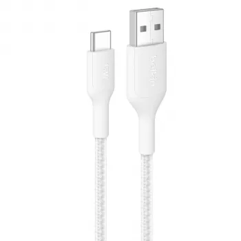 Belkin BOOSTCHARGE pintas USB-C į USB-A laidas 2 m baltas