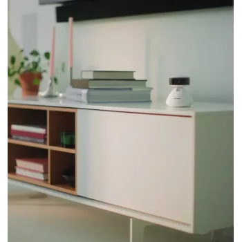 PETLIBRO Scout išmanioji AI augintinio kamera 1080p Full HD su dvipusiu garsu, naktiniu matymu, judesio ir garso aptikimu, 130° plačiu kampu, Wi-Fi, MicroSD/Cloud saugykla, balta