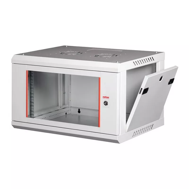 ROLINE 19 colių sieninis spintos Basic Plus 6U, 600x450 mm, pilka