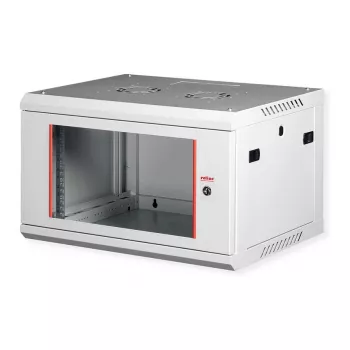 ROLINE 19 colių sieninis spintos Basic Plus 6U, 600x450 mm, pilka
