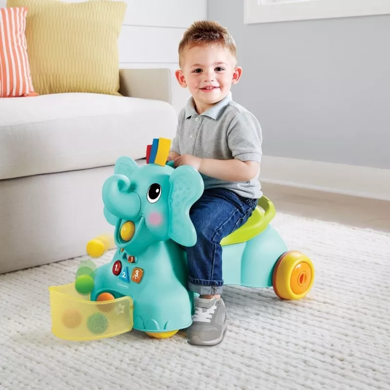 B-KIDS 3-in-1 Sėdėjimo, ėjimo ir važiavimo dramblys by Infantino