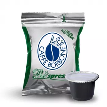Caffè Borbone Respresso kavos kapsulės be kofeino, 50 vnt., po 5 g, tinka Nespresso