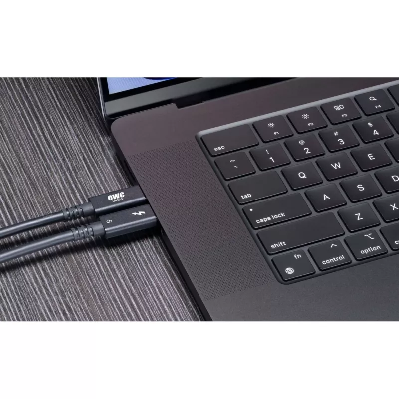 NewerTech OWC Thunderbolt 5 / USB-C laidas (juodas, 2 m)