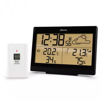 Alecto WS-2300 belaidė meteorologijos stotis su daugiafunkciniu jutikliu, juoda