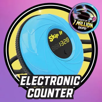 Just Play Skip It Deluxe Petrol – kulkšnies šokinėjimo žaislas su skaitikliu ir mirksinčiomis lemputėmis vaikams nuo 6 metų