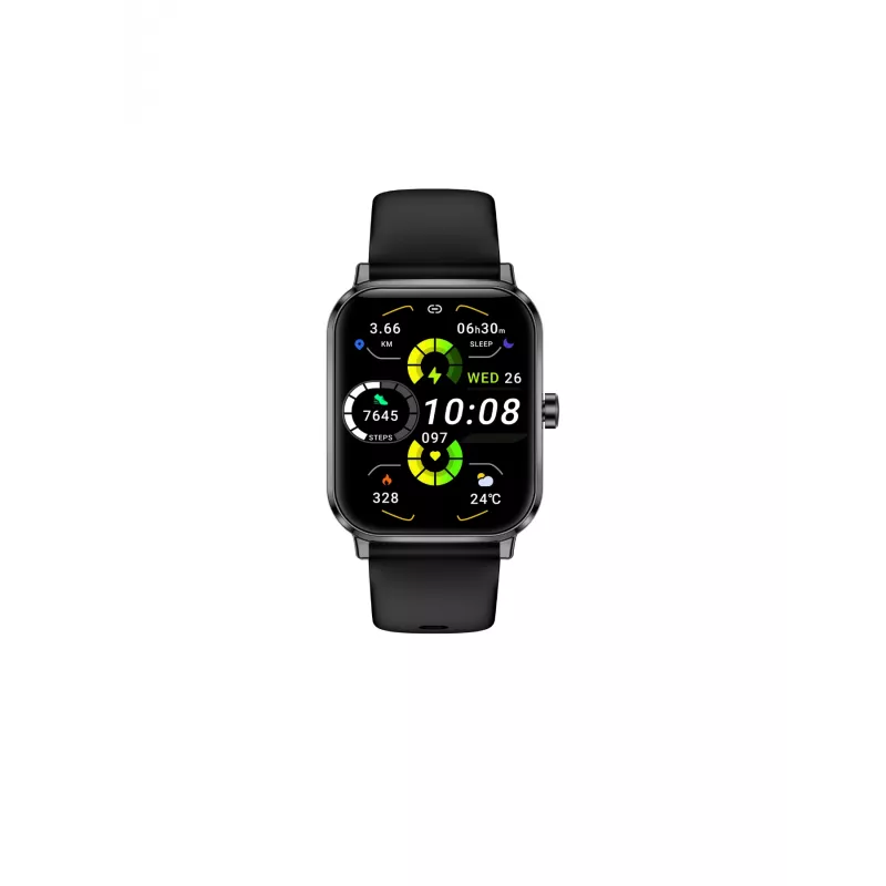 Beafon Watch 103 išmanusis laikrodis, stačiakampis, juodas
