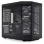 HYTE Y70 Touch juodas Mid Tower korpusas su panoraminiu grūdintu stiklu ir 14,1 colio jutikliniu ekranu, ATX/E-ATX, vertikalia GPU laikikliu