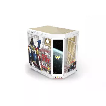 HYTE Y70 Touch Infinite Gundam Wing Edition vidutinio bokšto korpusas, dvigubas grūdintas stiklas, 4K jutiklinis ekranas, baltas