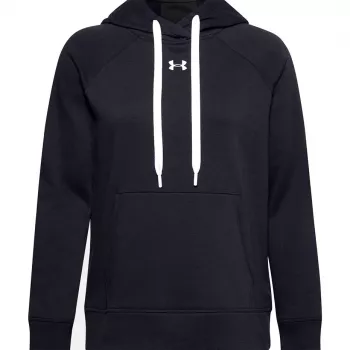 Under Armour moteriškas Rival Fleece HB gobtuvas juodas 1356317 001