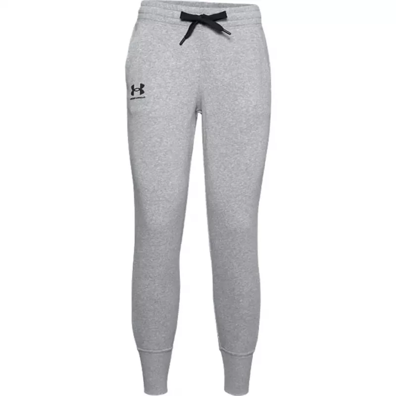 Under Armour Rival Fleece pilkos spalvos vyriškos kelnės 1356416 035 L