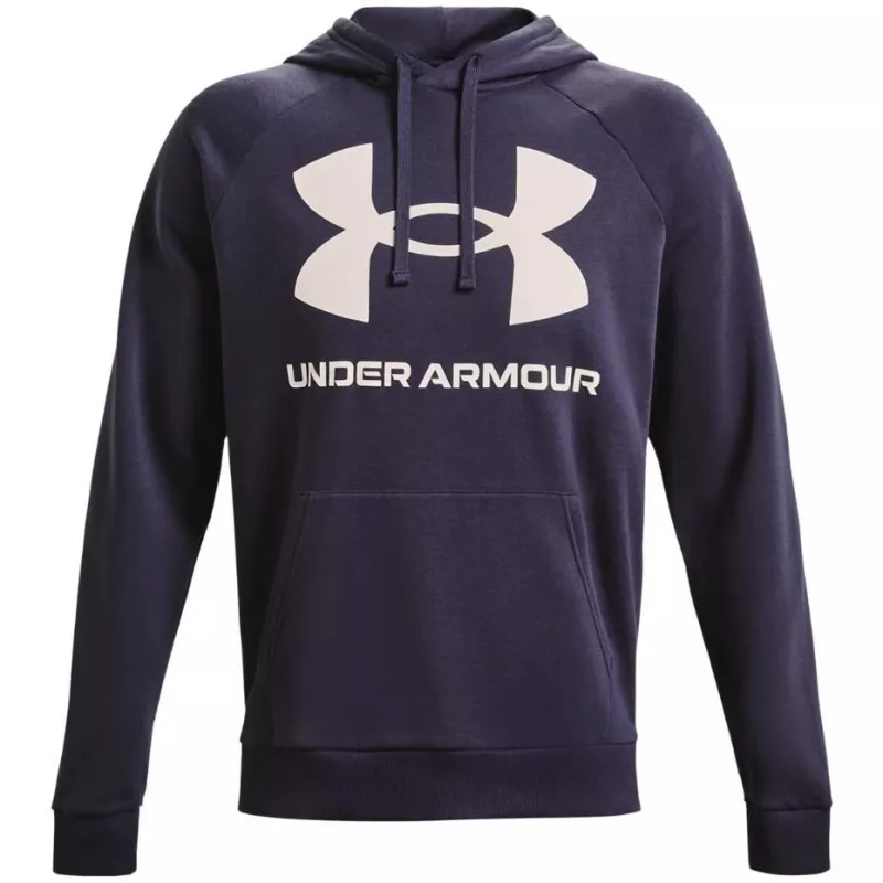 Under Armour vyriškas Rival Fleece Big Logo HD megztinis su gobtuvu, violetinė 1357093 558