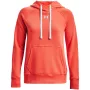 Under Armour moterų Rival Fleece HB gobtuvas oranžinis