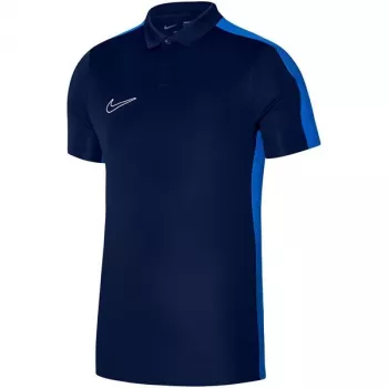 Nike Dri-FIT Academy 23 vaikiški marškinėliai polo trumpomis rankovėmis, tamsiai mėlyni, dydis S