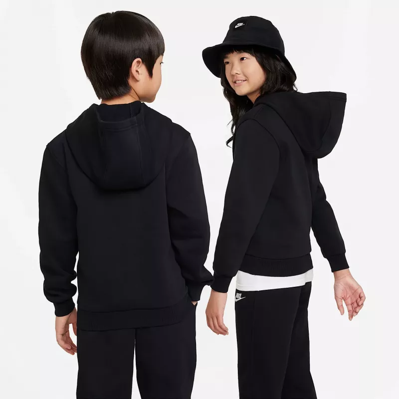 Nike Sportswear Club Fleece Full-Zip gobtuvas vaikams juodas FD3000 010 M