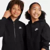 Nike Sportswear Club Fleece vaikiškas megztinis su gobtuvu juodos spalvos FD3004-010 S dydis