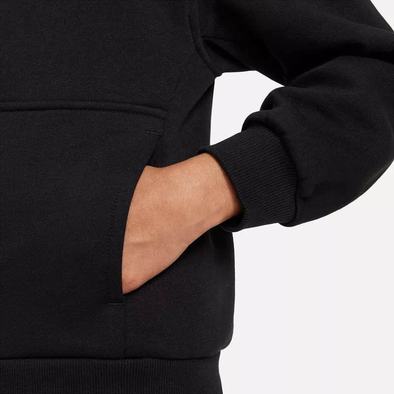 Nike Sportswear Club Fleece vaikiškas megztinis su gobtuvu juodos spalvos FD3004-010 S dydis
