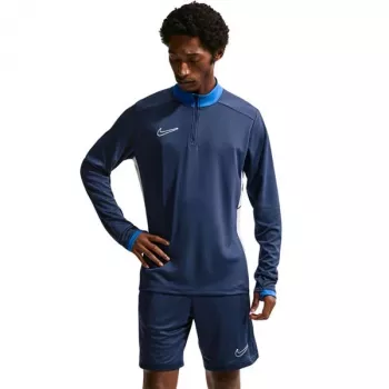 Nike Dri-FIT Academy 25 Drill Top vyriškas mėlynas ketvirčio užtrauktuku S