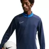 Nike Dri-FIT Academy 25 Drill Top vyriškas mėlynas ketvirčio užtrauktuku S