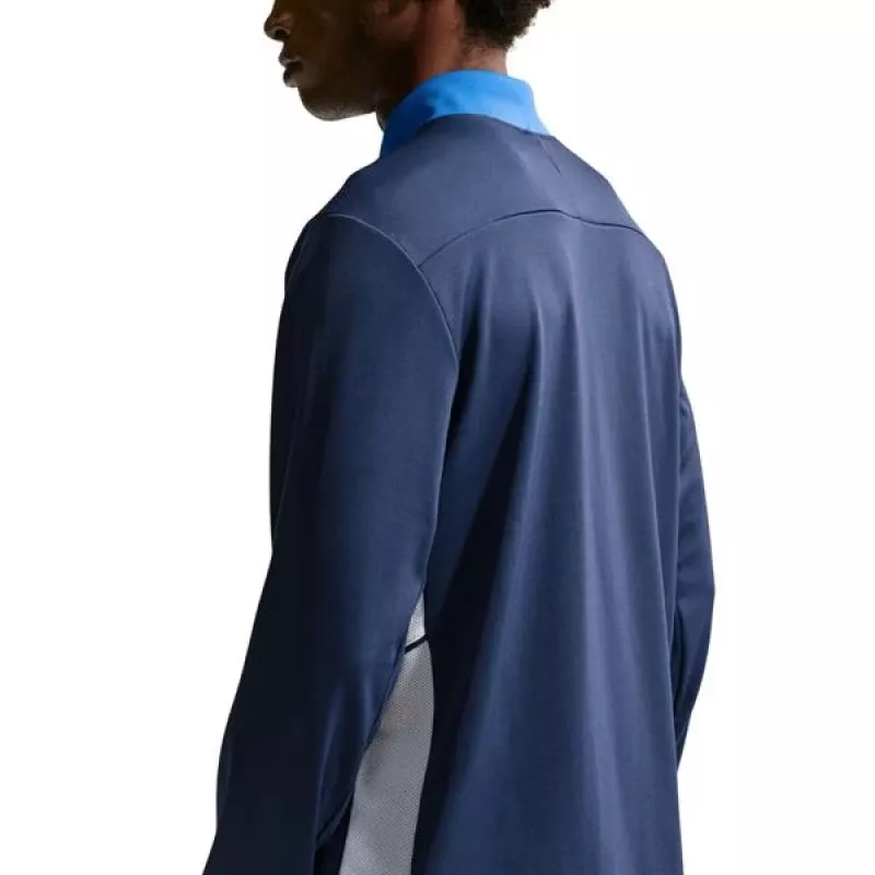 Nike Dri-FIT Academy 25 Drill Top vyriškas mėlynas ketvirčio užtrauktuku S