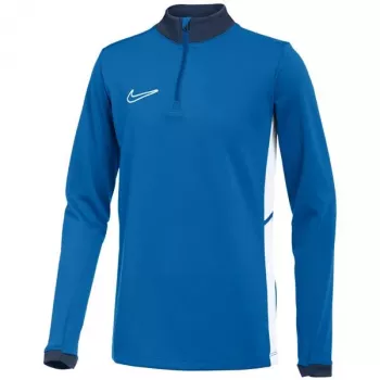 Nike Dri-FIT Academy 25 Drill Top vaikų mėlynas treniruočių marškinėliai su užtrauktuku, XL