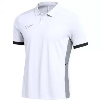 Nike Dri-FIT Academy 25 vyriški marškinėliai polo trumpomis rankovėmis, balti, XL