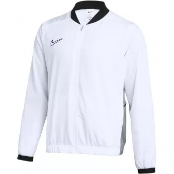 Nike Dri-FIT Academy 25 vyriškas užtraukiamas gobtuvas su pilnu užtrauktuku, baltas