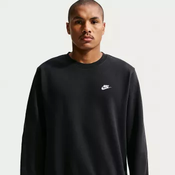 Nike Club Fleece vyriškas megztinis gobtuvu juodos spalvos S dydis