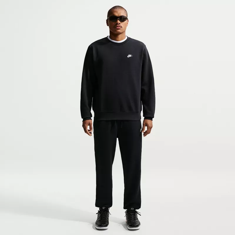 Nike Club Fleece vyriškas megztinis gobtuvu juodos spalvos S dydis