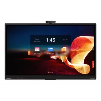 Lenovo ThinkVision T75 75 colių 4K UHD interaktyvus liečiamas ekranas su LED foniniu apšvietimu - juodas