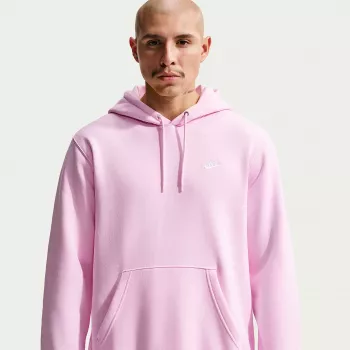 Nike Club Fleece vyriškas gobtuvas šviesiai rožinis FN3859-663 L dydis