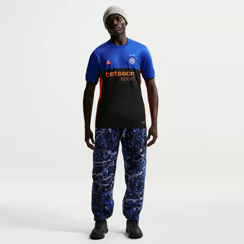 Nike Inter Milan 2026 Stadium SE vyrų futbolo marškinėliai juodi-mėlyni IM6998-413 dydis S