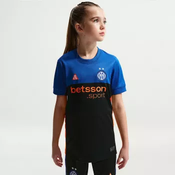 Nike Inter Milan 2026 Stadium SE vaikiški futbolo marškinėliai - juoda/mėlyna, dydis L
