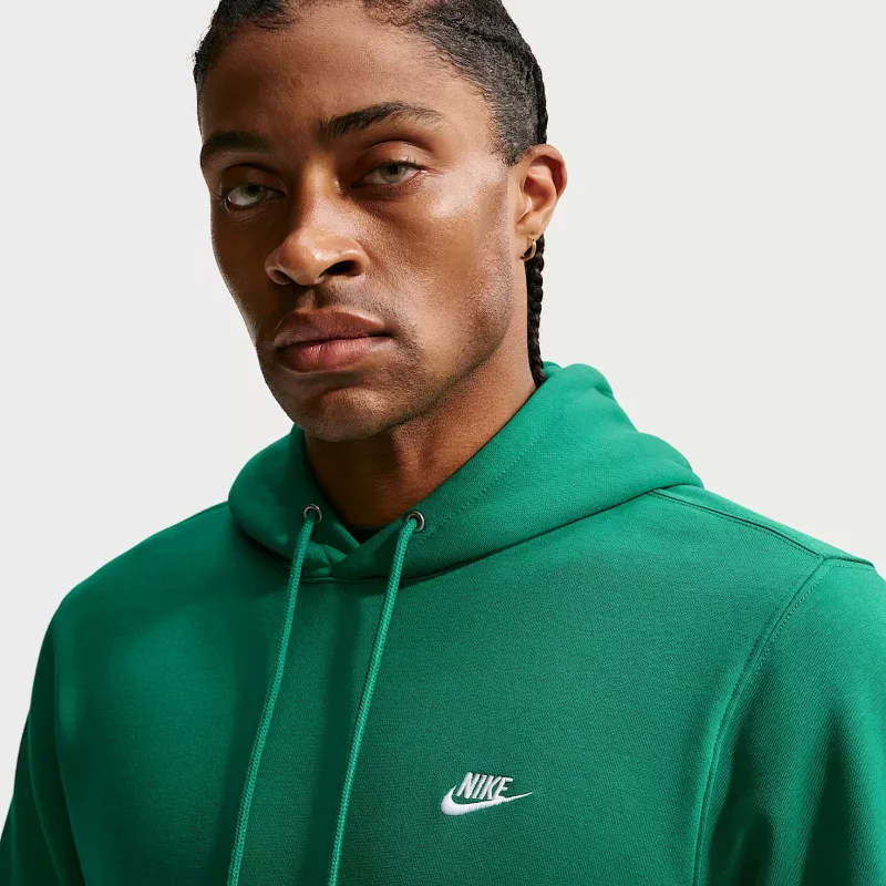 Nike Club Fleece vyriškas megztinis su gobtuvu Malachito žalia S dydis