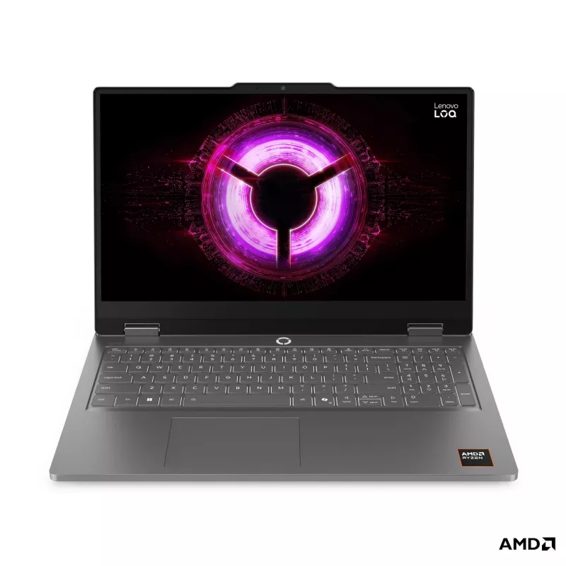Lenovo LOQ Essential 15 žaidimų nešiojamasis kompiuteris - AMD Ryzen 7, 15,6 colio FHD 144Hz, 16GB RAM, 512GB SSD, NVIDIA GeForce RTX 5060, Windows 11 Home