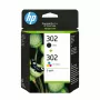 HP 302 2 vnt. juodos ir trispalvės originalios rašalo kasetės