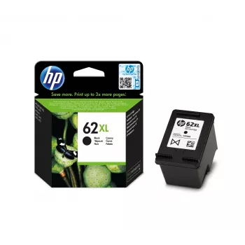 HP 62XL didelės talpos juodos originalios rašalo kasetės
