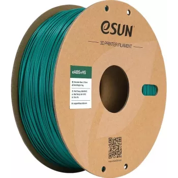 ESUN eABS+HS 1,75 mm žalios spalvos 1 kg – didelės spartos ABS+ gijų ritė FDM 3D spausdintuvams